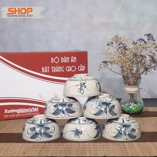 BỘ BÁT ĐĨA BÀN ĂN 9 MÓN VẼ CHUỒN GIẢ CỔ SANG TRỌNG VÀ ĐẲNG CẤP - XƯỞNG GỐM VIỆT