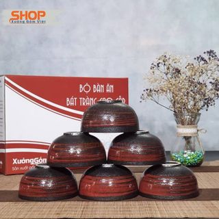 Bộ bát đĩa kiểu nhật 12 vật phẩm setup bàn ăn đẹp, giá rẻ - sang trọng,hàng BÁT TRÀNG - XƯỞNG GỐM VIỆT
