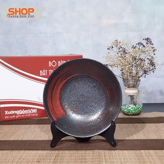 Bộ bát đĩa kiểu nhật 12 vật phẩm setup bàn ăn đẹp, giá rẻ - sang trọng,hàng BÁT TRÀNG - XƯỞNG GỐM VIỆT