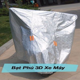 Bạt phủ xe máy tráng nhôm cách nhiệt phù hợp mọi loại xe