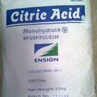 •	Phụ gia thực phẩm Citric Acid Monohydrate - China