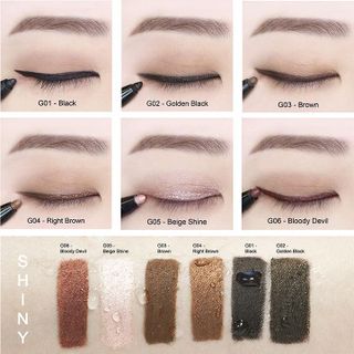 Gel Kẻ Mắt Shiny Water Proof Long Wear Gel Pencil Liner