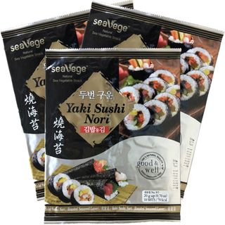 Rong biển cuộn kẹp cơm Yaki Sushi Nori - Good&Well - Thức ăn nhẹ tự nhiên làm từ rong biển