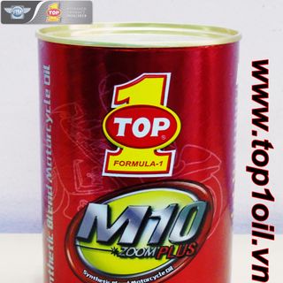Nhớt xe máy Top 1 Mỹ cao cấp M10 Plus 10W40 MA2 1 lít 19338