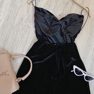 [Hình thật] ĐẦM NHUNG CỔ ĐỔ HỞ LƯNG XẺ ĐÙI SEXY NỮ THỜI TRANG QUYẾN RŨ