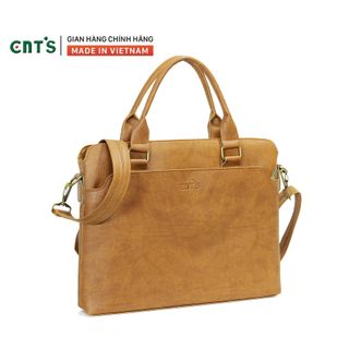 Cặp da công sở Unisex CNT HQ16 thời trang cao cấp BÒ LỢT