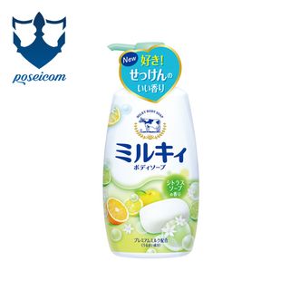 Sữa tắm hương cam chanh milky body soap Cow – 550m