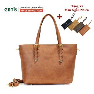 Túi xách nữ thời trang CNT TX39 cao cấp (Kèm ví) BÒ ĐẬM giá sỉ