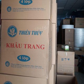 1 thùng khẩu trang y tế 4 lớp hàng công ty - 50 hộp / 50 cái