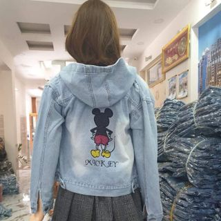 ÁO KHOÁC JEAN NỮ CÓ MŨ