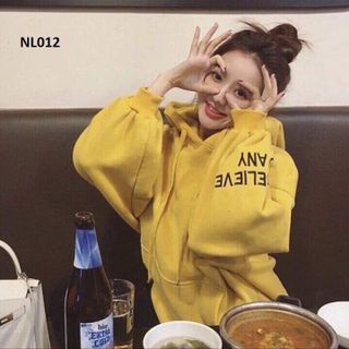 Áo khoác hoodie nữ chất nỉ