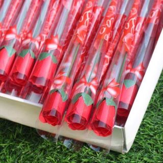 Bông sáp bông hồng sáp thơm nguyên cây hàng y hình đủ màu
