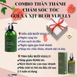 Combo gội, xả, xịt Vijully