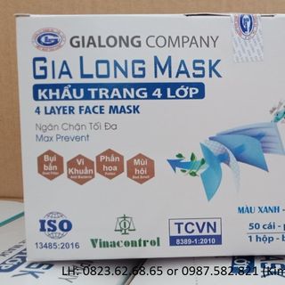 KHẨU TRANG Y TẾ 4 LỚP CAO CẤP GIA LONG