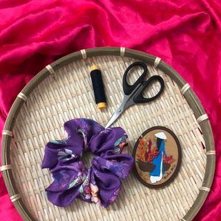 Cột tóc vải scrunchies sỉ