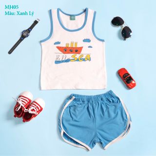 ĐỒ BỘ THUN 100% COTTON 4C BA LỖ BÉ TRAI 1-6 TUỔI