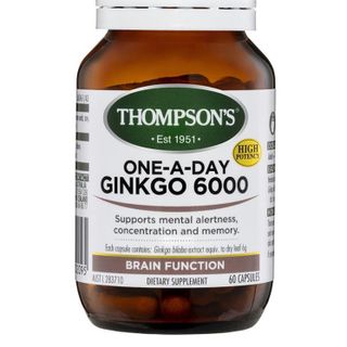 Viên bổ não, tuần hoàn não Thompson's One A Day Ginkgo 6000mg: 60 viên