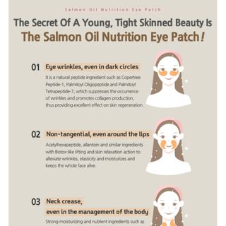 Salmon oil nutrition eye patch