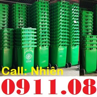 Thùng rác y tế, thùng rác môi trường, thùng rác 120L 240L giá rẻ- để sánh