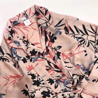 Đồ ngủ pijama tdqd hoa lá Chất Lụa Quảng Châu siêu xinh giá sỉ