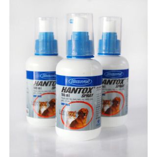 Thuốc diệt bọ chét, bét, ve, chấy, rận, ghẻ ở chó, mèo, thú cảnh HANTOX SPRAY 100ml