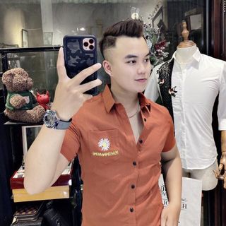 Áo sơ mi nam đũi cotton