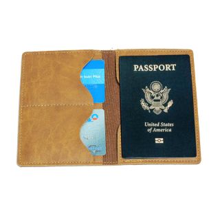 Ví da đựng passport hộ chiếu du lịch CNT VN18 sang trọng ĐEN