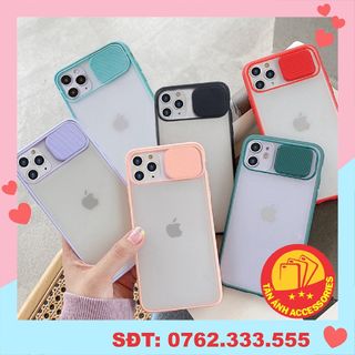 Ốp iphone - Ốp lưng Nắp trượt nhám mặt mờ 6/6s/6plus/6s plus/7/8/7plus/8plus/x/xs/xsmax/11/11promax giá sỉ