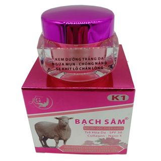 BẠCH SÂM K1 - Kem dưỡng trắng da, Ngừa mụn, Chống nắng, Se khít lỗ chân lông (18g) - Sỉ Kim Mỹ Store NPP Mỹ Phẩm