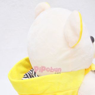 Gấu bông Teddy đội nón rời Size M Đỏ Vàng
