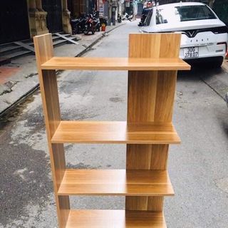 Kệ gỗ góc tường 5 tầng - kệ sách 5 tầng