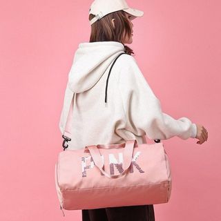 Túi Du Lịch Thể Thao Có Ngăn Đựng Giày Pink
