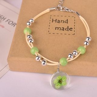 Vòng tay ép hoa khô đủ màu 20k