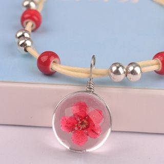 Vòng tay ép hoa khô đủ màu 20k