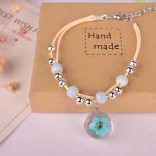 Vòng tay ép hoa khô đủ màu 20k