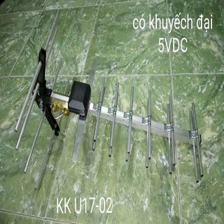 Anten Kỹ Thuật Số DVB T2 – KKU17-02 khuếch đại Kèm dây cấp nguồn 5V giá sỉ