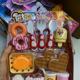 Bộ đầy đủ đồ chơi thức ăn nhanh cho bé Mới giá sỉ
