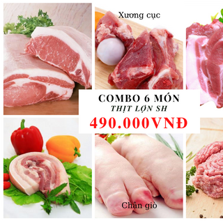 Combo 6 món thịt heo sinh học (organic)