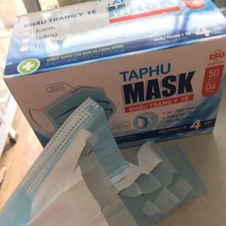 Khẩu trang y tế 4 lớp hàng chuẩn công ty