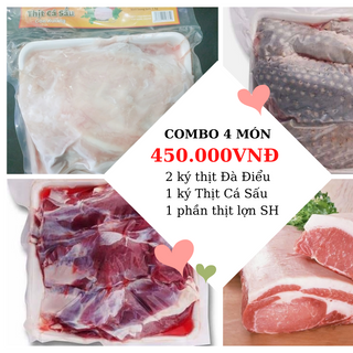 Combo thịt cá sấu, đà điểu, lợn sinh học ( organic ) giá sỉ