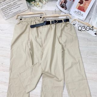 Quần kaki ống rộng dày đứng form