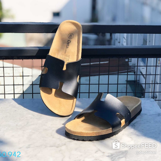 Dép đế trấu Unisex chữ H