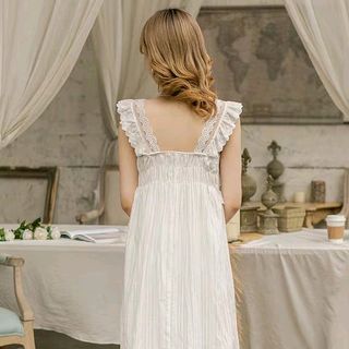 Đồ ngủ váy ngủ Dài cánh tiên Chất thô quảng châu mềm mại