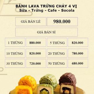 Bánh Trung Thu Lava Trứng Chảy Maxim HongKong