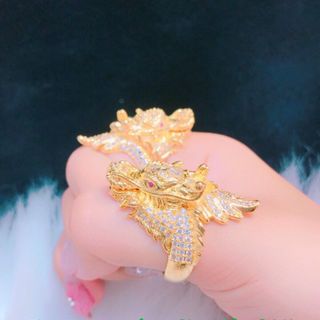 Nhẫn nam đầu rồng mạ vàng 18k giá sỉ