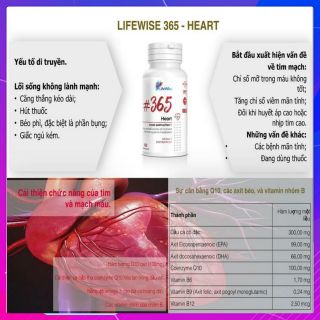 Lw#365 Heart - Cải thiện chức năng của tim và mạch máu