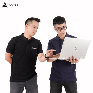 ÁO TSHIRT CỔ BẺ THÊU HÌNH THEO YÊU CẦU