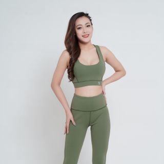 Set quần áo xoắn lưng tập gym, yoga, aerobic S40023- Giá sỉ​ bán buôn