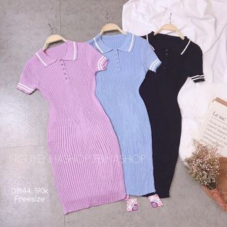 Đầm body len tăm