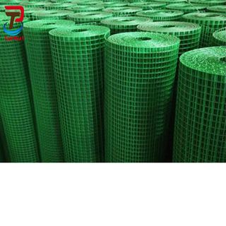 Lưới bọc nhựa, lưới thép bọc nhựa ô vuông màu xanh giá rẻ